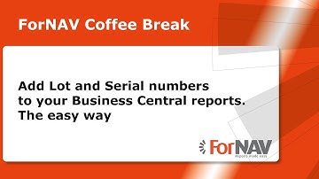 Add Lot and Serial numbers to your Business Central reports  The easy way