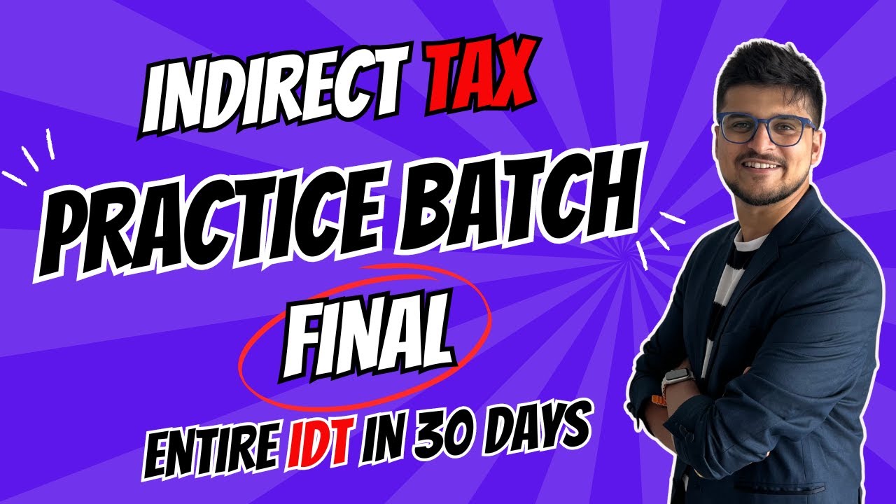 IDT Final - Practice Batch Announcement - Finish IDT in 30 Days | CA ...