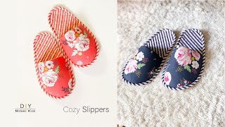 How to make COZY SLIPPERS | Indoor slippers | Room Shoes | 룸슈즈 DIY
