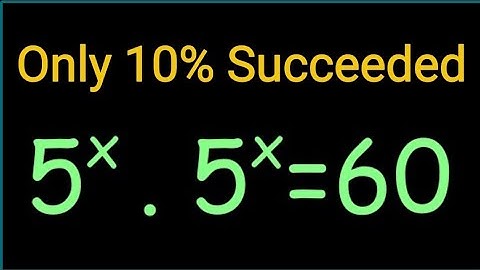 USA Math Olympiad Exponential Problem | Solve for x Step by Step