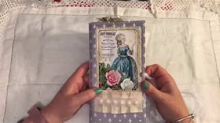 French Classifieds Travelers Notebook insert Junk journal style Tsunami Rose Designs