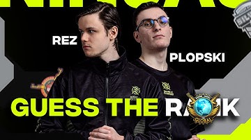 REZ & PLOPSKI try to guess YOUR rank! | CSGO | Ninjas in Pyjamas