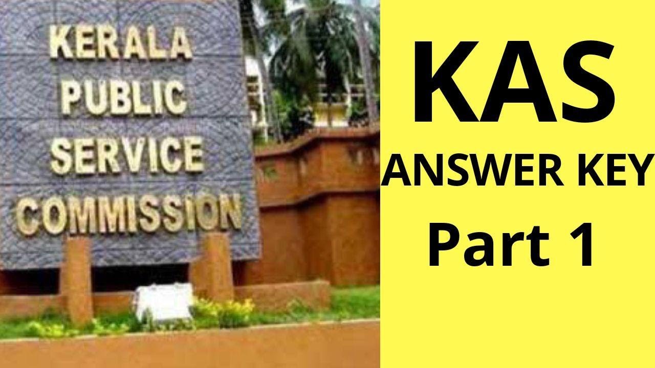 PSC KAS ANSWER KEY 2020 PART 1