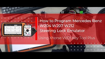 How to program Mercedes Benz W204 W207 W212 Steering Lock Emulator Using Xhorse VVDI Key Tool Plus