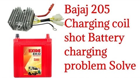 Bajaj 205 Charging coil shot Battery charging problem Solve