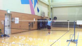Badminton lesson 20150313(FRI) - front 1