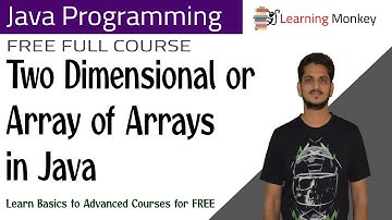 Two Dimensional or Array of Arrays in Java || Lesson 54 || Java Programming || Learning Monkey ||