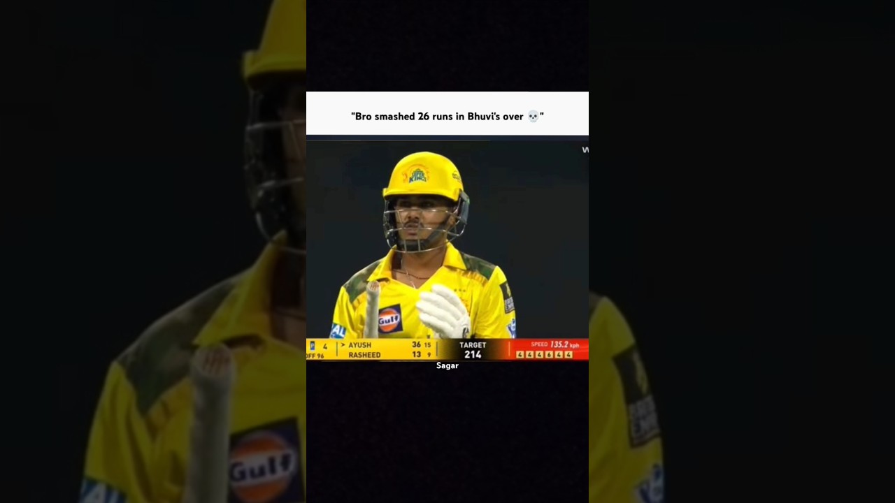 Ayush Mhatre 94 runs against RCB 💀 