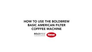 How to prepare Al Ameed’s American coffee using the BOLDBREW Classic Machine