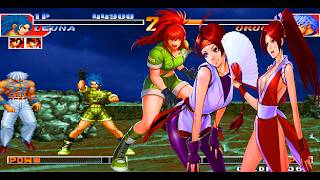 KOF 97 Arcade Mode Girls Team Hard Difficulty 4K 60FPS