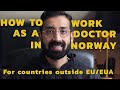 How to get doctor license in norway