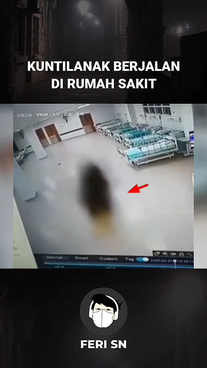 KUNTILANAK BERJALAN DI RUMAH SAKIT #penampakan #hantu #shorts