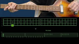 Muse - Cave (Bass Cover) (Play Along Tabs In Video)