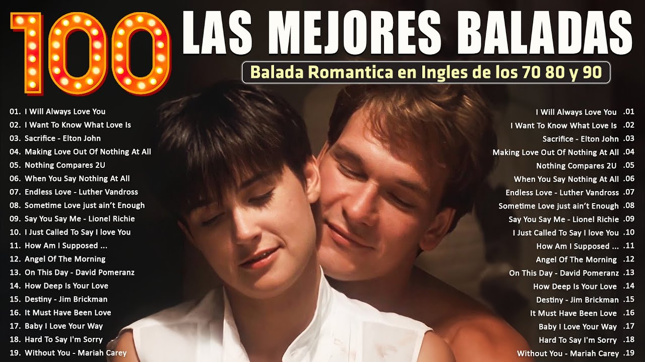 ⁣Romanticas Viejitas en Ingles 80,90's 💖Canciones De Amor