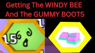 : Getting The Windy Bee And Gummy Boots In The Same Video (Bee Swarm Simulator)