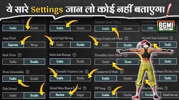 All New Basic / Advance Control Settings Guide / Explain With Tips & Tricks | BGMI / PUBGM Settings