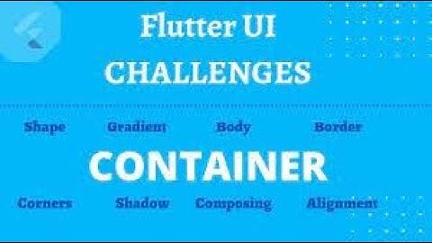 flutter container alignment ||flutter container ui
