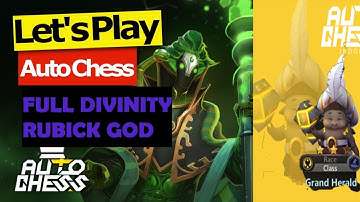 RUBICK GOD AUTOCHESS!!! GRAND HERALD FULL DIVINITY GAMEPLAY!!!