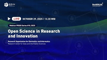Webinar Series#10 PRSDI "Open Science in Research and Innovation"