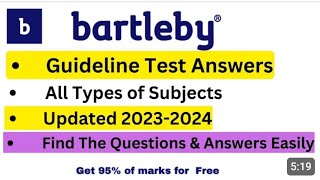 Bartleby Guidelines Test 100% Pass / Bartleby Expert Registration 2023 / How to Pass Bartleby test /