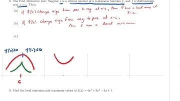 Sec. 4.3 first derivative test