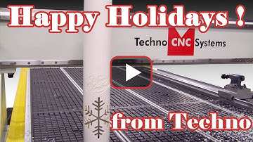 CNC Project Merry Christmas Happy Holidays from Techno CNC