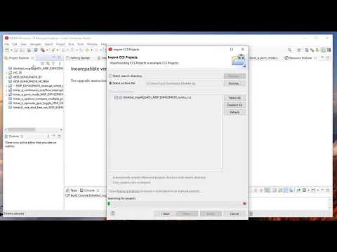 Importing Projects into Code Composer