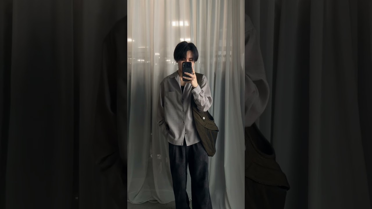 LIDNM￤T/W Voile Sheer Shirt #ootd #メンズファッション #fashion 