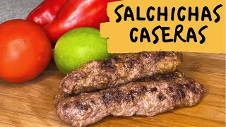 cómo hacer salchichas caseras - Salchichas - salchichas keto -  elmundodelynda