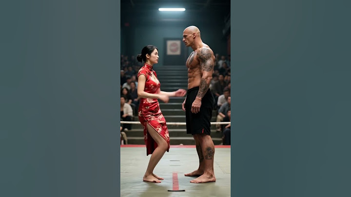 Qipao woman VS boxing man. #kungfu #wushu #mma #mixed #boxing #fight #fighting