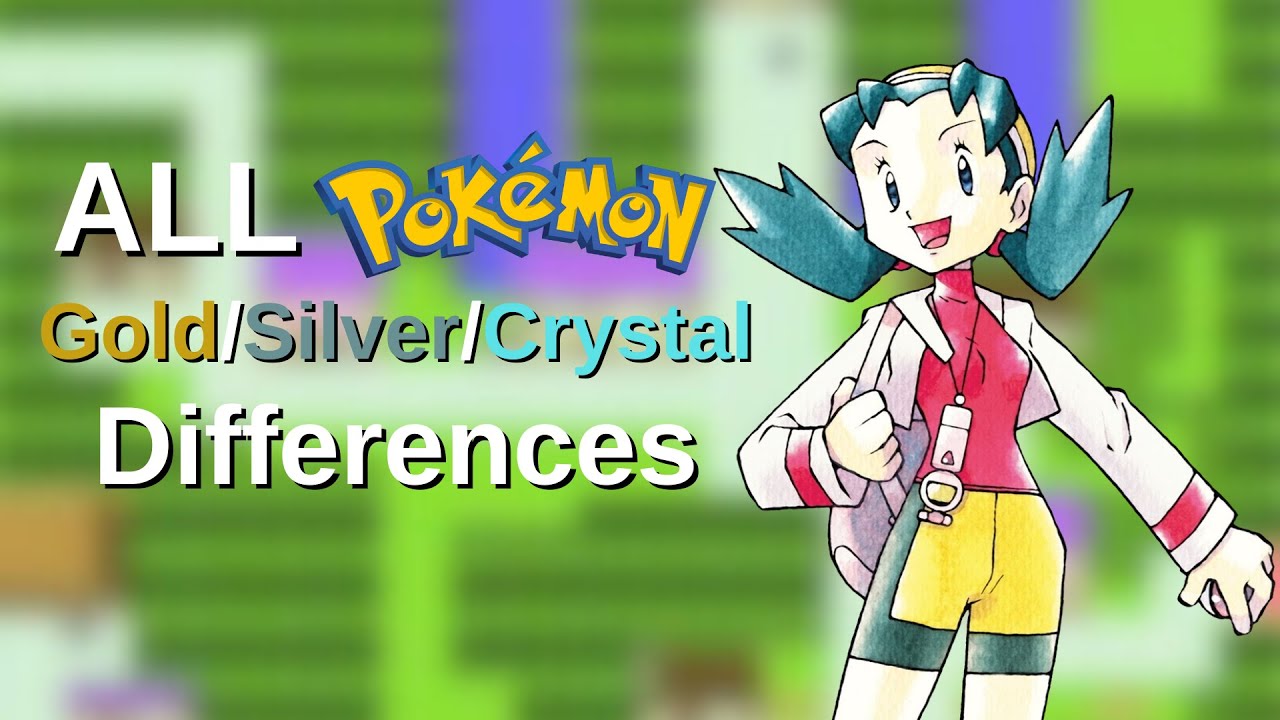 All pokemon Gold/Silver/Crystal differences