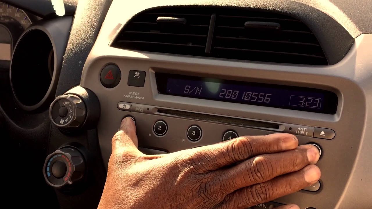 2008 Honda Fit Radio Code Reset - FitnessRetro