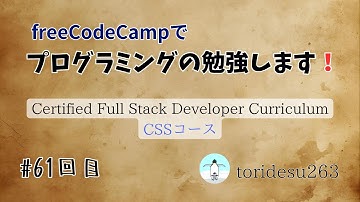 【study with me !】 freeCodeCampやります #61 - CSS Specifity_2~6 - 【作業動画】