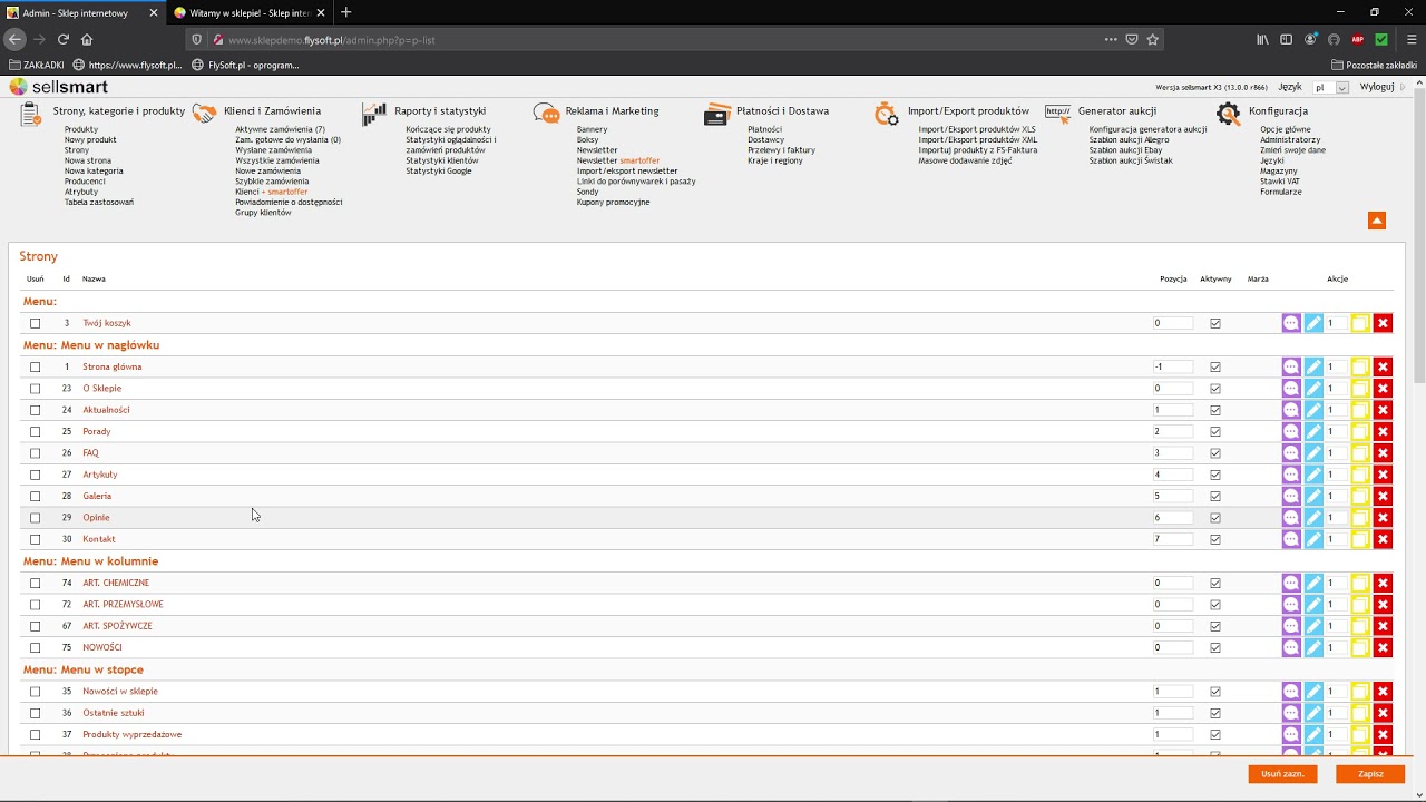 Konfiguracja sklepu do współpracy z FS-Integra SQL - FlySoft.pl - SolidneProgramy.pl