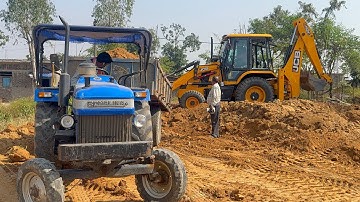NEW 2026 Model JCB 3DX Plus Loading Mud Sonalika Mahindra Tractor ll JCB Sonalika Swaraj Tractor 