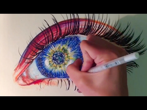 Creative Eye Speed Drawing - YouTube