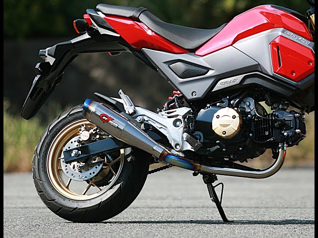 HONDA '17GROM + G-STRIKER TITANIUM FULL Ex. - YouTube