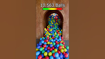 Large hallway filled with over 10k balls intense blender simulation🔥 #blenderanimation #blender3d