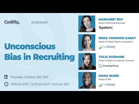 How to improve diversity by mitigating unconscious bias in the recruiting process?