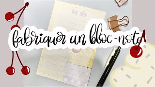DIY | Fabriquer un bloc note