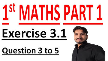 FSC math part1,1styearmath part1,ICS mathpart1,C #3Lec2Ex3.1QuestionNo3 to5Matrices and Determinants