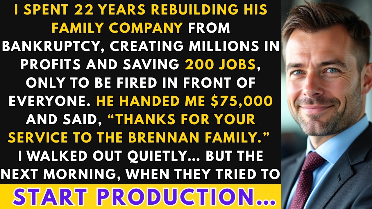 After I Saved His Company, He Fired Me With $75K - That Was His Biggest Mistake