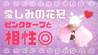 愛しみの花冠とピンクケープのラブリーコンボ♡【Sky】