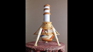 Cygnus Probe Ship Model Rocket Swing Test:  As Built Configuration with Outriggers