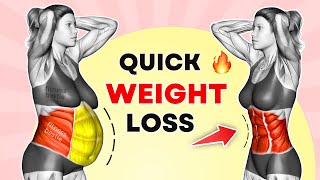 Weight Loss Exercises To LOSE STUBBORN BELLY Quickly ➜ 30 minute STANDING Workout | 100% GUARANTEED