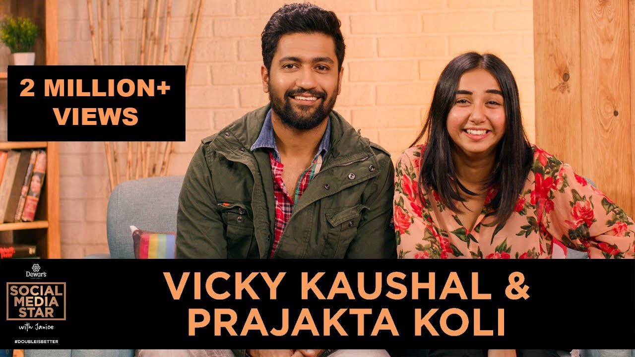 Social Media Star with Janice E01 Vicky Kaushal and Prajakta Koli