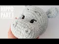 Crochet hippo tutorial  head and ears