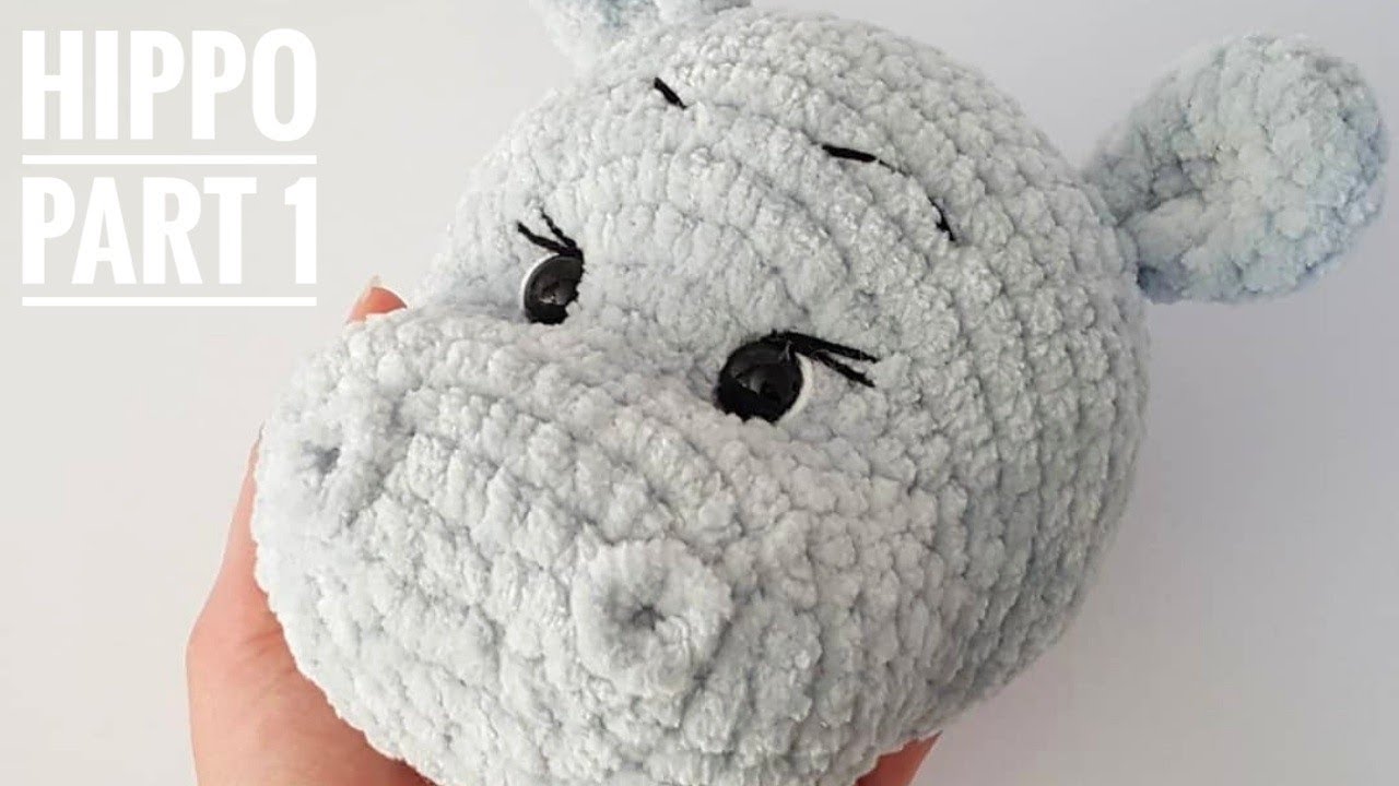 Crochet Hippo Tutorial Head And Ears YouTube Crochet Hippo Tutorial Head And Ears YouTube