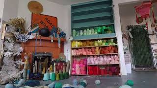 trish andersen studio bts yarn organizing