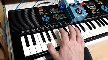 Kawai MS710 with ZOOM MS-70CDR  Filter  Delay MFX